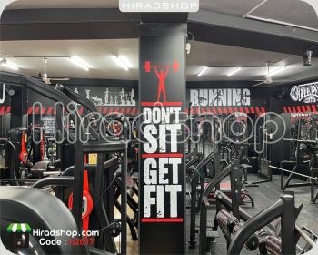 استیکر ورزشی بدنسازی body building wallstickers کد h2617