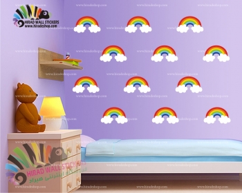 استیکر پک رنگین کمان Rainbow Wallstickers کدh720