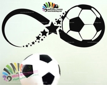 استیکر دیواری ورزشی فوتبال تا بی نهایت Soccer to Infinity Wallstickersکد h1021