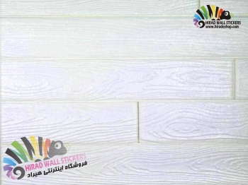دیوارپوش فومی پشت چسبدار طرح چوب سفید کد WD-White