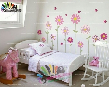 استیکر و برچسب دیواری گل ها Flowers Home Paint Designs کد h975