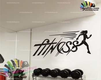 استیکر و برچسب دیواری ورزشی فیتنس بانوان Womens Fitness Wallstickers کد h1223