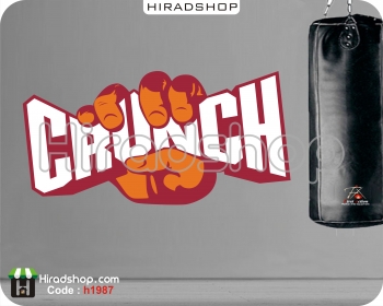 استیکر و برچسب دیواری باشگاه بدنسازی کرانچ crunch wallstickerکدh1987