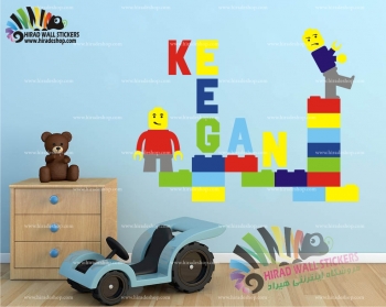 استیکر دیواری اتاق کودک طرح لگو Lego Keegan Character Wallstickers کد h1017