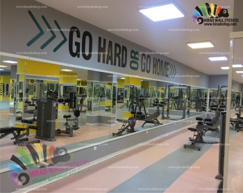 استیکر و برچسب دیواری متن انگلیسی ، انگیزشی باشگاه gym کد h1370