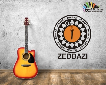 استیکر و برچسب دیواری آرم گروه زدبازی zedbazi wall stickersکد h219