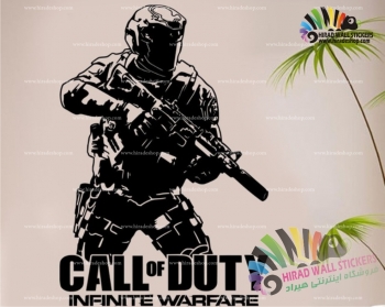 استیکر  و برچسب دیواری کالاف دیوتی ، call of duty کدh723