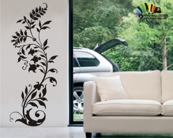 استیکر و برچسب دیواری گل وحشی wild flower wall stickersکد h297