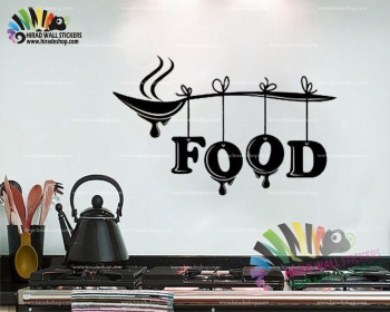 استیکر و برچسب دیواری رستوران و آشپزخانه غذا Food Wallstickers کد h1415