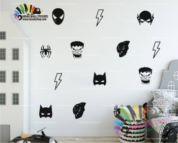 استیکر شخصیت های مارول Marvel Characters Wallstickers کد h970