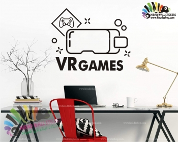 استیکر دیواری وی آر گیم vr game wallstickers کد h1650