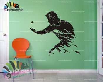 استیکر دیواری ورزشی پینگ پونک Ping Pong Wallstickers کد h1076