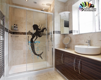 استیکر دیواری پری دریایی اتاق کودکMermaid wallstickers کد h072