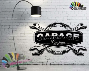 استیکر و برچسب دیواری اتومبیل و ماشین گاراژ و پارکینگ Garage Wallstickersکد h1393