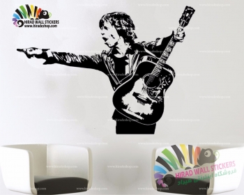 استیکر و برچسب دیواری شخصیت ها و هنرمندان میک جگر Mick Jagger Wallstickers کد h1404