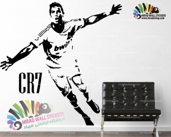 استیکر دیواری ورزشی فوتبال کریستیانو رونالدو Cristiano Ronaldo Wallstickers کد h1064