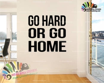 استیکر دیواری فیتنس اصطلاح سخت کار کن Work Hard Expression Wallstickers کد h1199