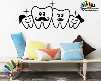استیکر و برچسب دیواری دندان پزشکی ، دندان ، h1295DENTISTRY