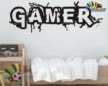 استیکر و برچسب دیواری گیم نت و کلوپ و بازی گیمر Gamer Wallstickers کد h1296