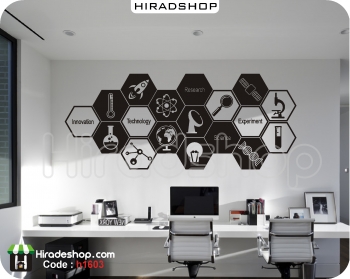 استیکر و برچسب دیواری اداری علمی و تکنولوژی Technology & Scientific Wallstikers کد h1603