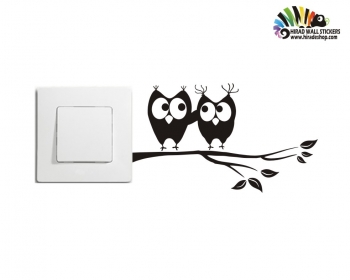 برچسب و استیکر کلید و پریز جغد Switches and Socketsکد h2032