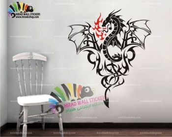 استیکر اژدها dragon wall stickers کد h538