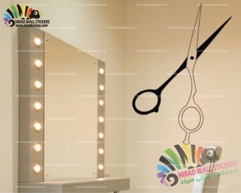 استیکر و برچسب دیواری آرایشگاه طرح قیچی Scissor Wallstickers کد h1135