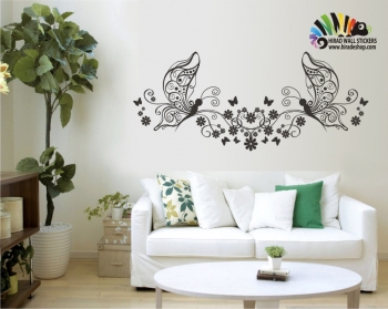  استیکر پروانه دو طرف butterfly wallstickerکد h079