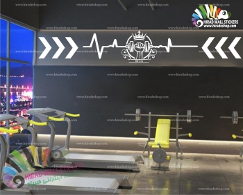 استیکرو برچسب دیواری دیواری ورزشی باشگاه تناسب اندام Fitness GYM Walstickers کد h1138