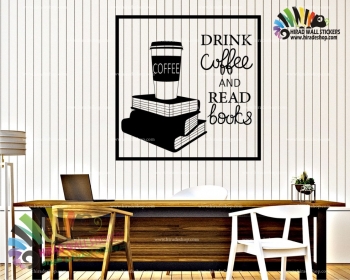 استیکر و برچسب دیواری قهوه،کافه و کافی شاپ cafe، coffe shop wallsticker کد h829