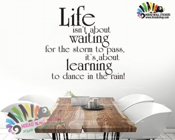 استیکر و برچسب دیواری متن انگیزشی انگلیسی زندگی life wall stickers کد h1631