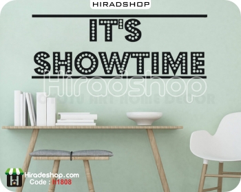 استیکر دیواری زمان نمایش it's showtime wall stickers کد h1808