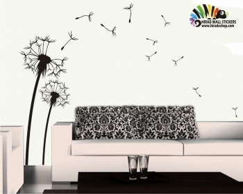 برچسب دیواری قاصدک Dandelion wallstickers کد h024