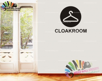 استیکر اتاق رختکن Cloakroom Wallstickers کد h1453