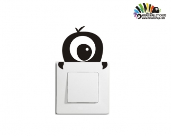 استیکر کلید و پریز تک چشم eye wallstickersکد h2142