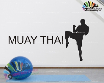استیکر و برچسب دیواری ورزشی موی تای Muay Thai Wallstickers کد h1405