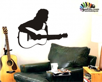 استیکر گیتاریست guitar wall stickers کد h464