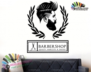 استیکر و برچسب دیواری آرایشگاه مردانه barber shop کدh797