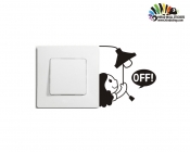 برچسب کلید و پریزSwitches and Sockets wallstickers کد h2038