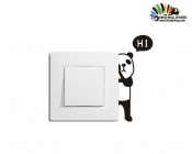 برچسپ و استیکر کلید و پریز پاندا دالی Switches and Sockets wallstickersکد h2082