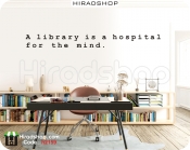 برچسب دیواری کتابخانه library wall stickers کد h2159