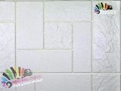 دیوارپوش فومی پشت چسبدار طرح سنگ روس سفید کد M-White
