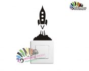 استیکر کلید پریز پرواز موشک Switches and Sockets wallstickersکد h2300