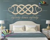 استیکر و برچسب دیواری روز ولنتاین عشق بی پایان Infinity Love Wallstickers کد h1434