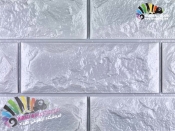 دیوارپوش فومی پشت چسبدار طرح آجر طوسی کد FB-Melange Gray