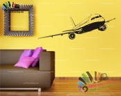استیکر و برچسب دیواری آژانس هواپیمایی هواپیما مسافربری Airplane Wallstickers کد h1437