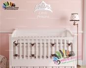 آینه اتاق کودک تاج و اسم دخترانه کد hpa53