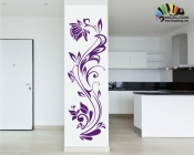  استیکر گل عمودیvertical flower wallstickers کد h038