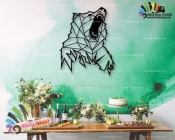استیکر و برچسب دیواری اوریگامی خرس bear origami کد h1260