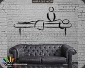 استیکر و برچسب دیواری ماساژ و اسپا massage walstickers  کد h1720
